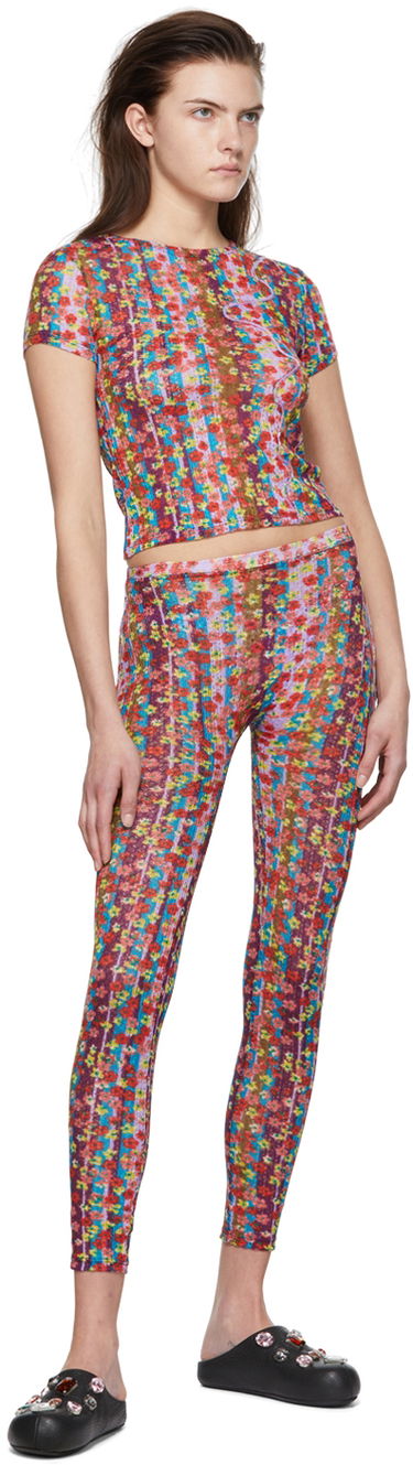 Legíny Collina Strada Collina Strada Floral Print Leggings Rôznofarebný | XX6390 DEADSTOCK LACE, 3
