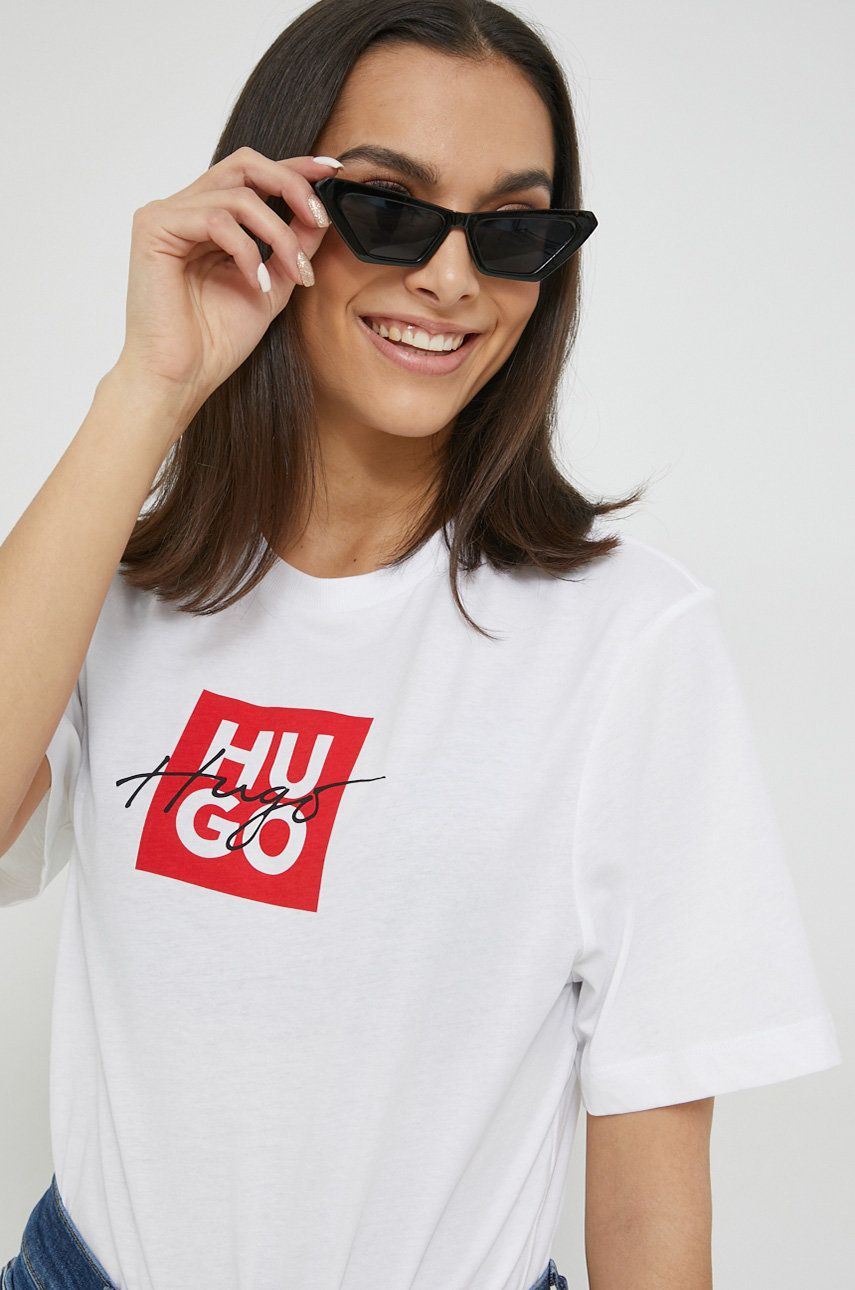 Tričko BOSS HUGO T-Shirt Biela | 50485373, 0