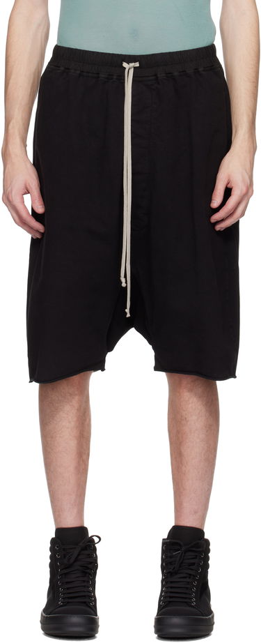 Šortky Rick Owens Hollywood Drawstring Pods Shorts Čierna | DU01E3380 RIGP, 0