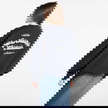 Mikina New Balance Sweatshirt Linear Heritage Fleece Crew Čierna | WT53516BK, 2