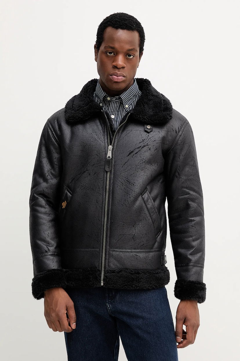 Bunda Alpha Industries Alpha Industries B-3 Shearling Jacket Čierna | 143106.515