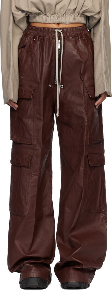 Cargo nohavice Rick Owens Concordians Double Jumbo Belas Denim Cargo Pants Hnedá | DS02E7324 SDSW, 0