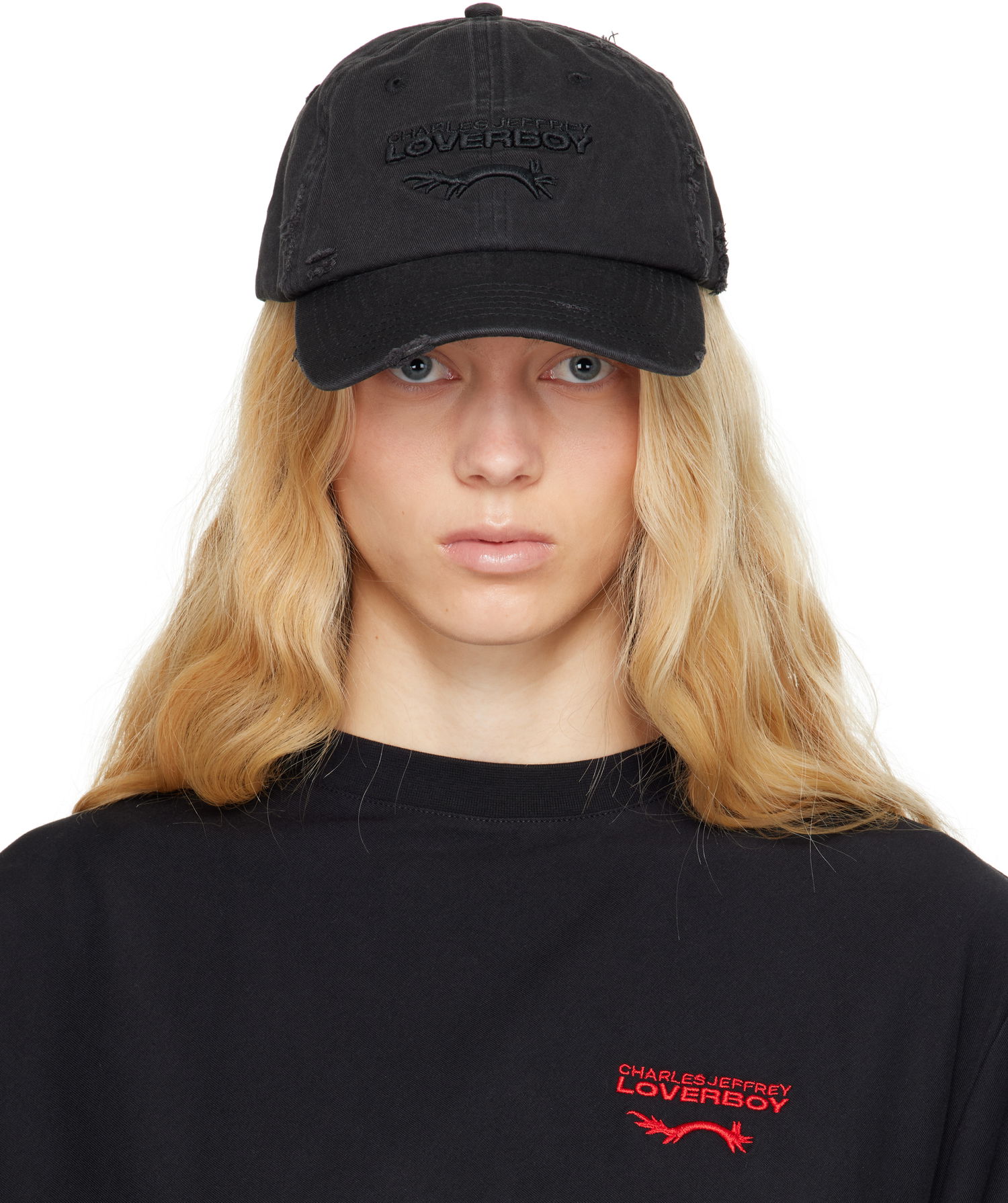 Šiltovka Charles Jeffrey Loverboy Charles Jeffrey LOVERBOY Distressed Logo Cap Čierna | 54130501, 0