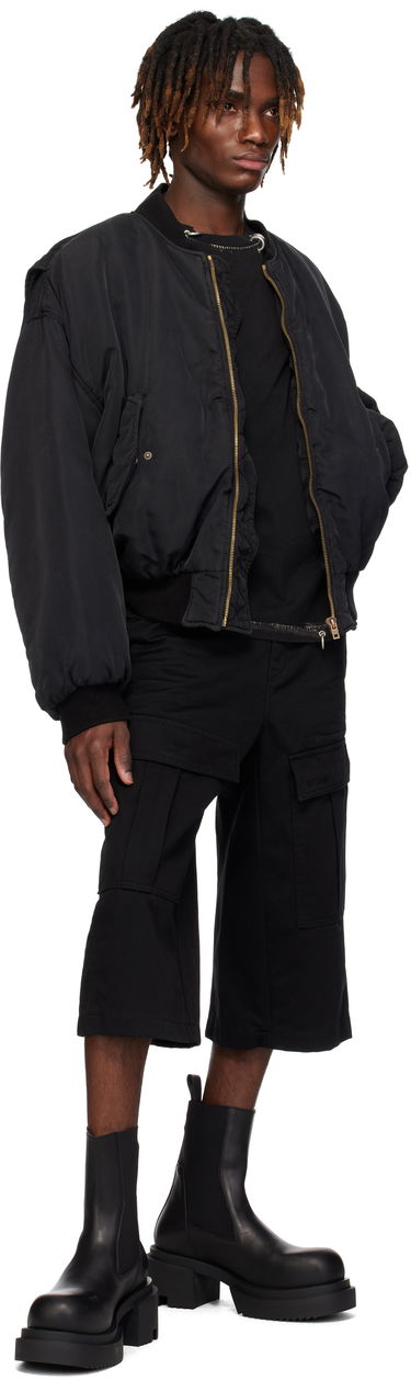 Bomber bunda We11done We11done Curved Bomber Jacket Čierna | WD-JP0-25-005-U-BK, 3