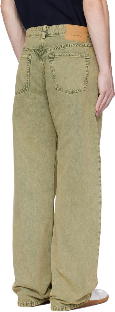Džínsy AMI AMI Paris Large Fit Jeans Žltá | HTR450.DE0064, 2