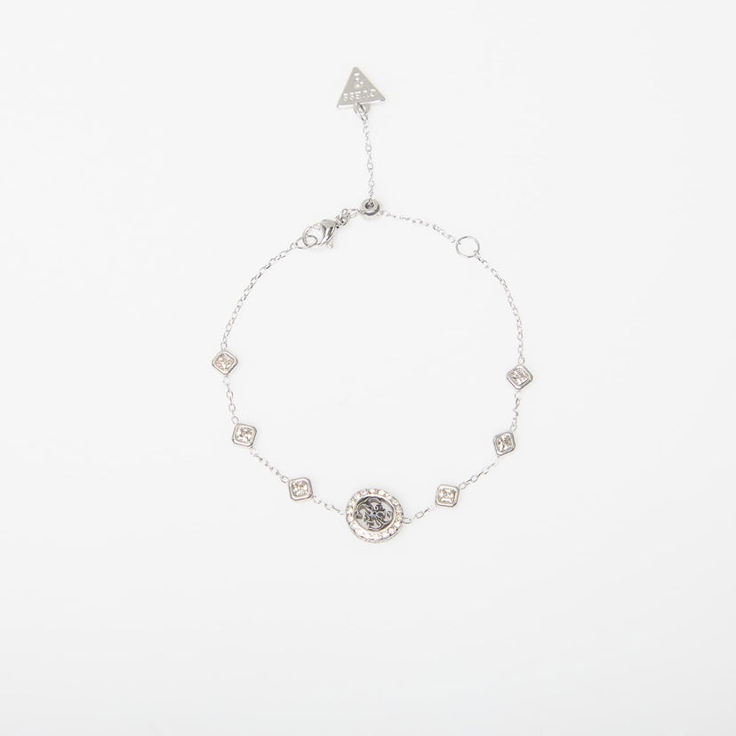 Náramok GUESS 4G Crush Crystal-Set Bracelet Metalická | JUBB04156JWRH-SILVER
