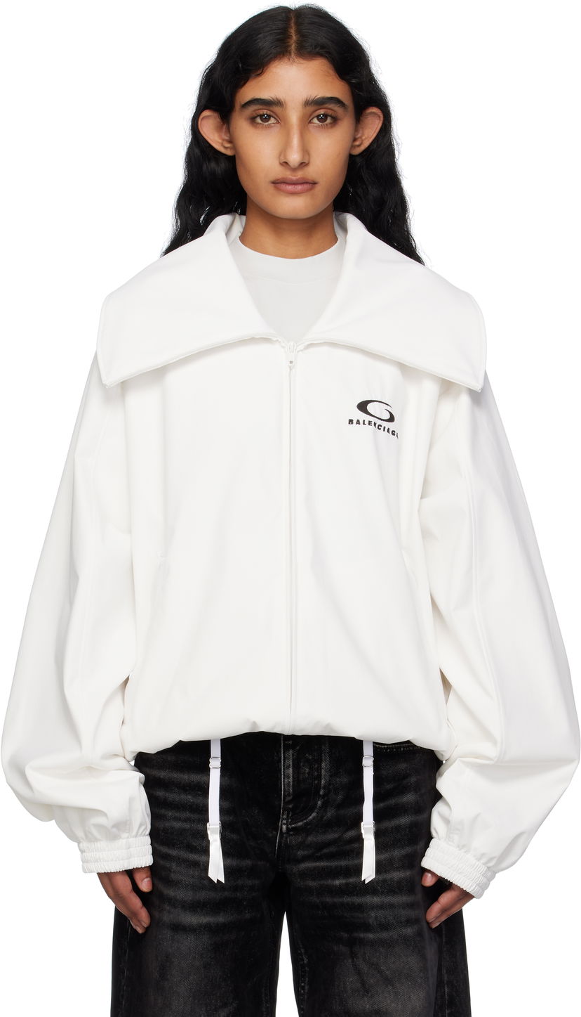 Bunda Balenciaga Balenciaga Zip Track Jacket Biela | 831513TRO31