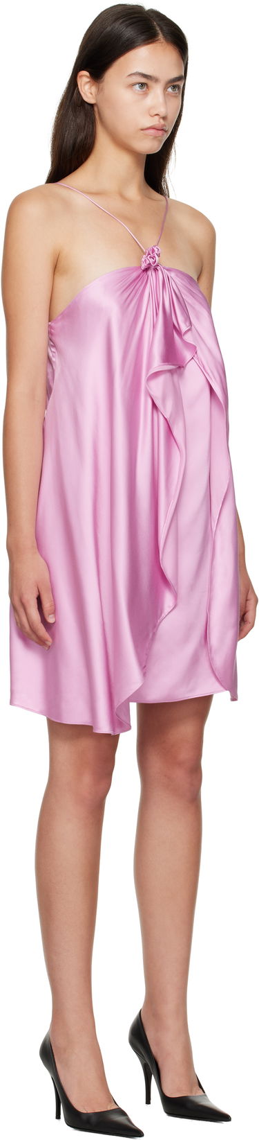 Šaty Acne Studios Draped Halter Minidress Ružová | A20831-, 1