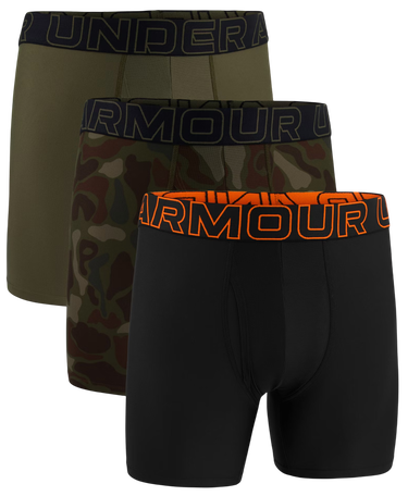 Boxerky Under Armour Under Armour Print 6in Boxer Shorts (3-Pack) Zelené | 1383879-392, 2