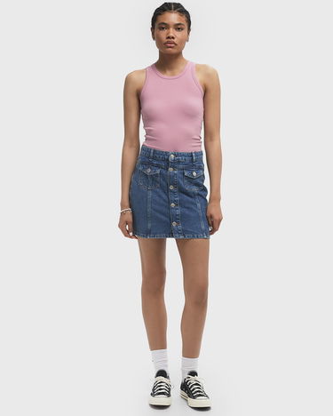 Sukňa envii Lennox Denim Button-Front Mini Skirt Modrá | E25100049-CLR000667, 2