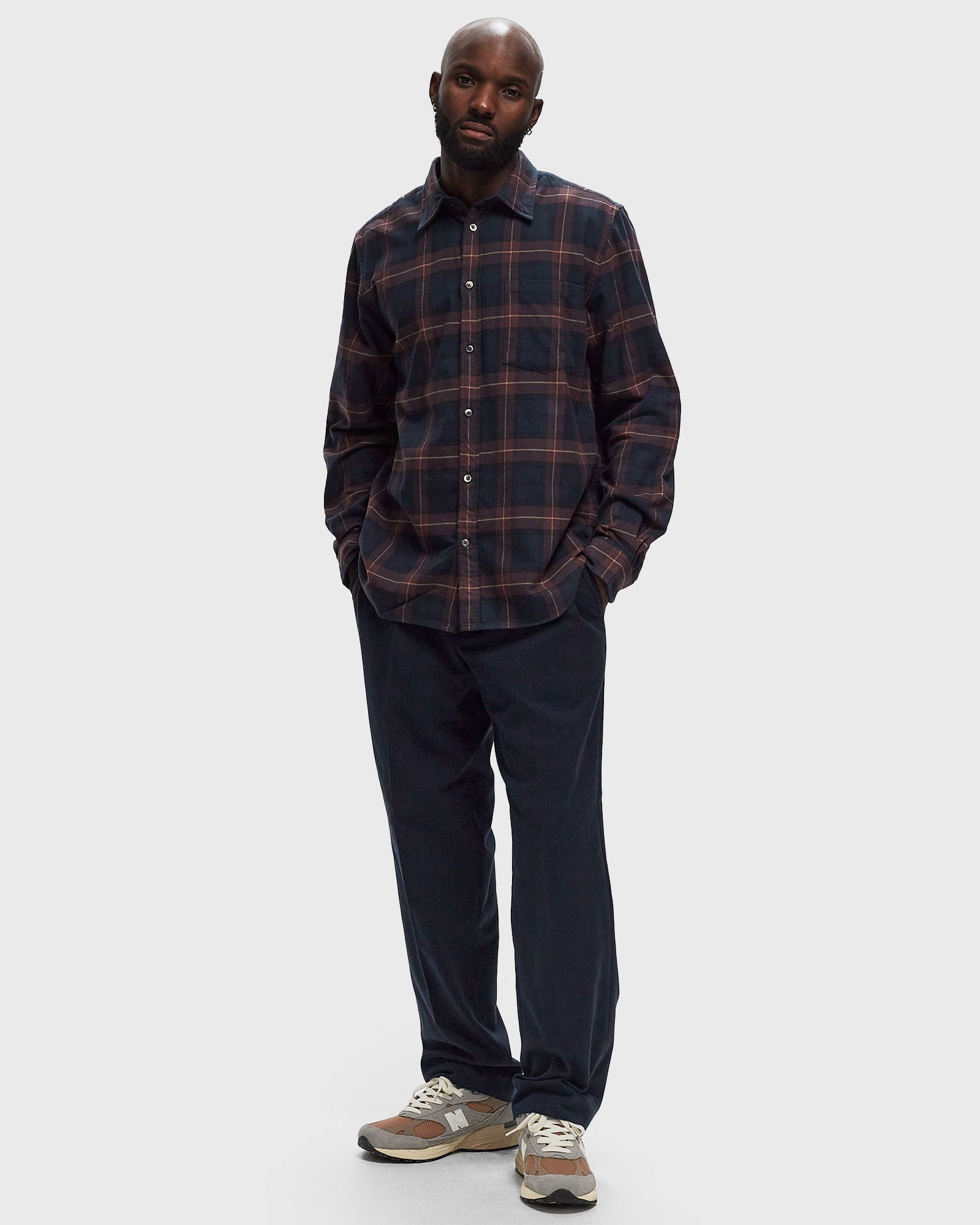 Osvald Organic Flannel Check Shirt Longsleeves