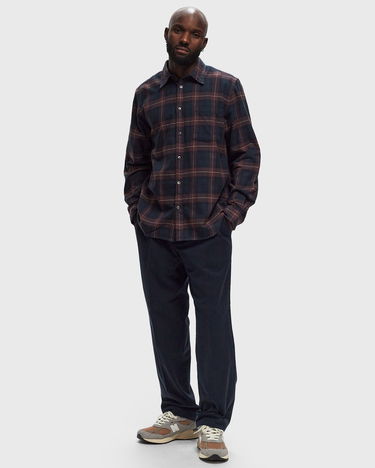 Košeľa NORSE PROJECTS Osvald Organic Flannel Check Shirt Longsleeves Modrá | N40-0804-5027, 1