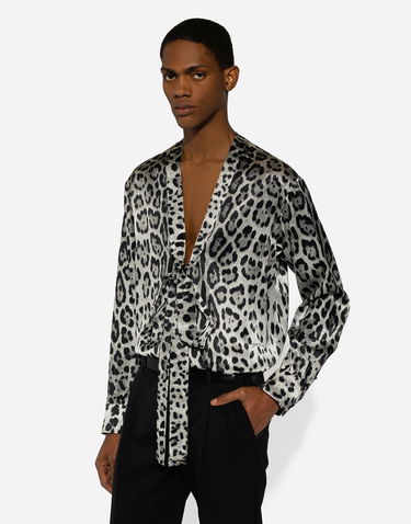 Košeľa Dolce & Gabbana Print Shirt Šedá | G5MI0TIS1WTHI13N, 3
