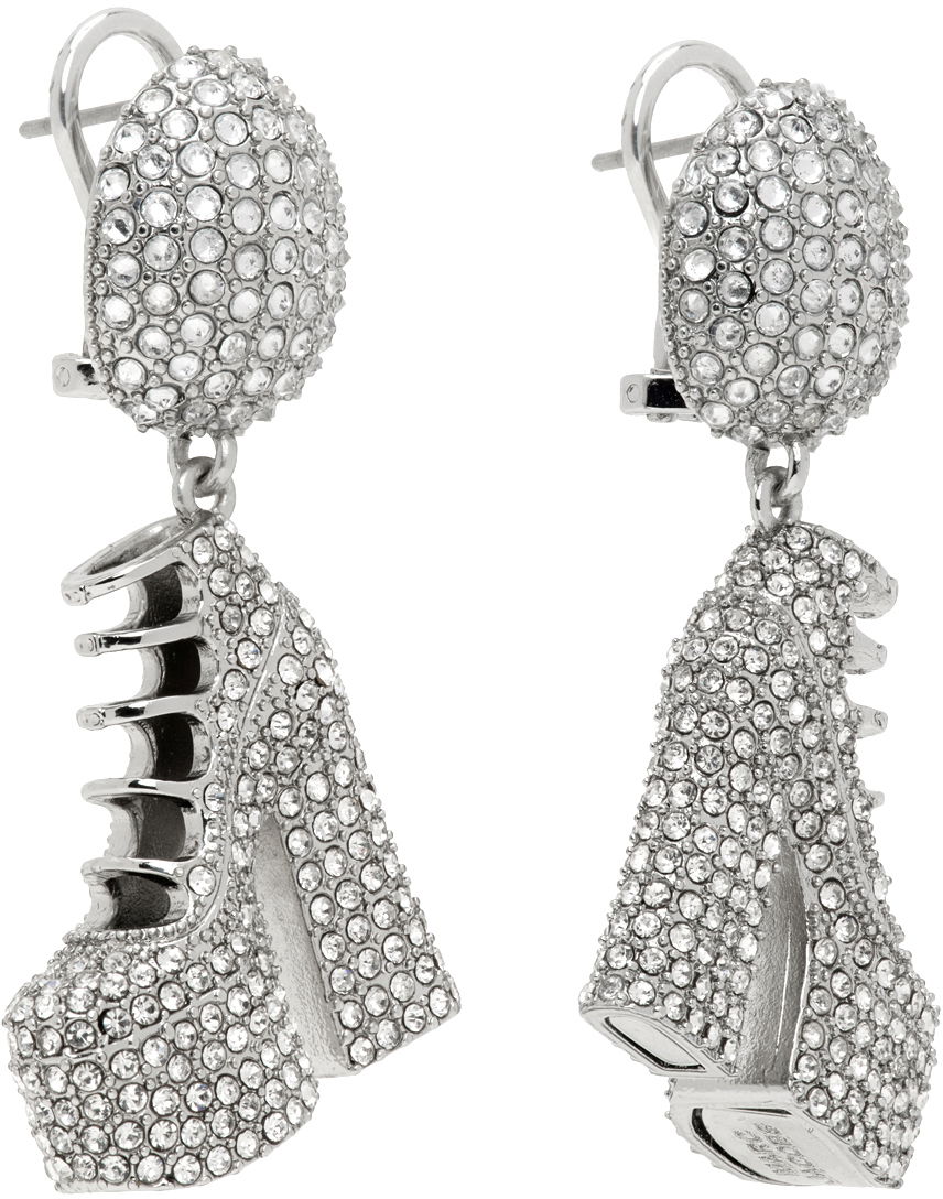 Náušnice Marc Jacobs Marc Jacobs Kiki Crystal Platform Boots Drop Earrings Metalická | 2R3JER001J77, 1