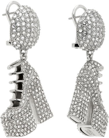Náušnice Marc Jacobs Marc Jacobs Kiki Crystal Platform Boots Drop Earrings Metalická | 2R3JER001J77, 1