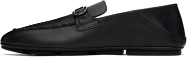 Tenisky a topánky FERRAGAMO Ferragamo Hybrid Gancini Ornament Loafers Čierna | 778863, 2