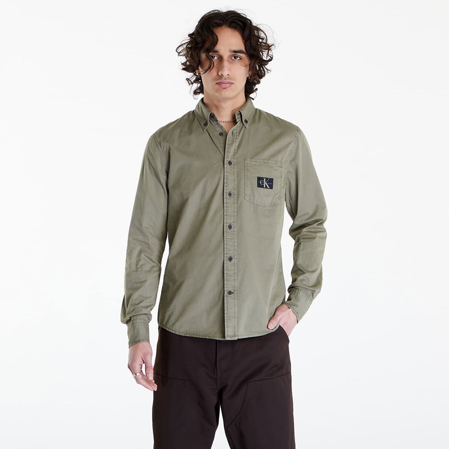Košeľa CALVIN KLEIN Regular Shirt Zelené | J30J325772 LDY, 0