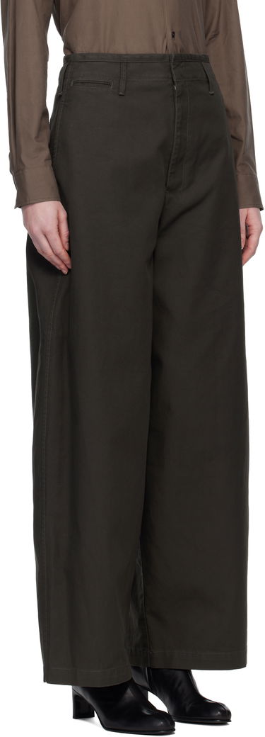Nohavice LEMAIRE Wide-Leg Chino Trousers Hnedá | PA1218 LF1452, 1
