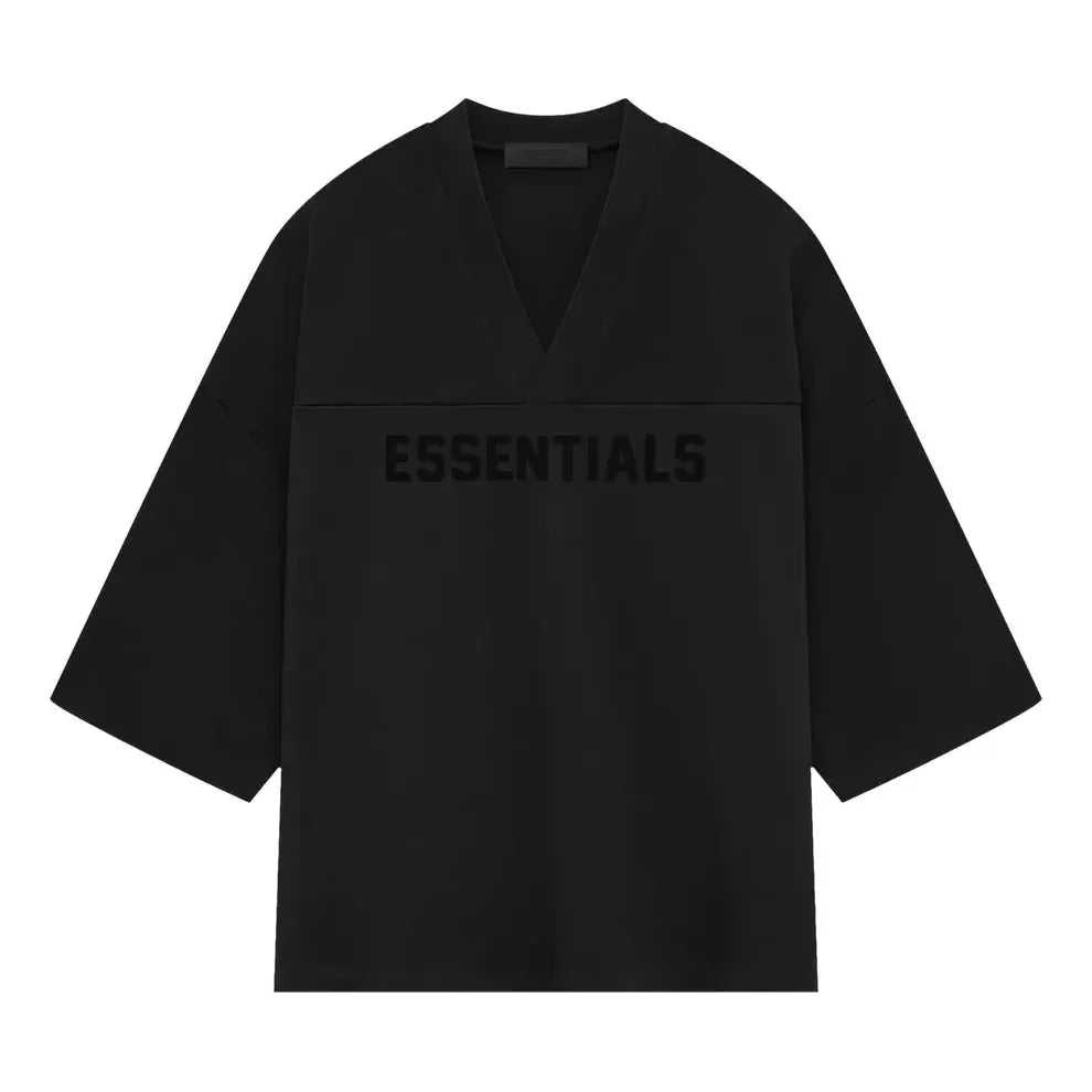 Tričko Fear of God Essentials Heavy Jersey Football T-Shirt Čierna | 125SP244104F, 0