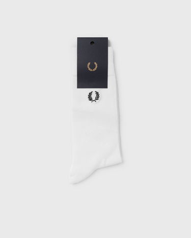 Ponožky Fred Perry Classic Laurel Wreath Sock White Biela | C7135 L59, 3