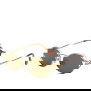 Elongated Oval Sunglasses with Cutout Temples