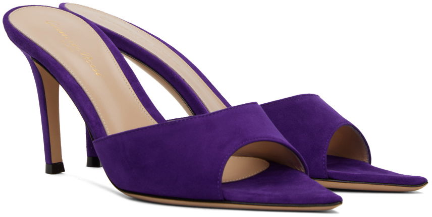 Elle 85 Suede Heeled Mules