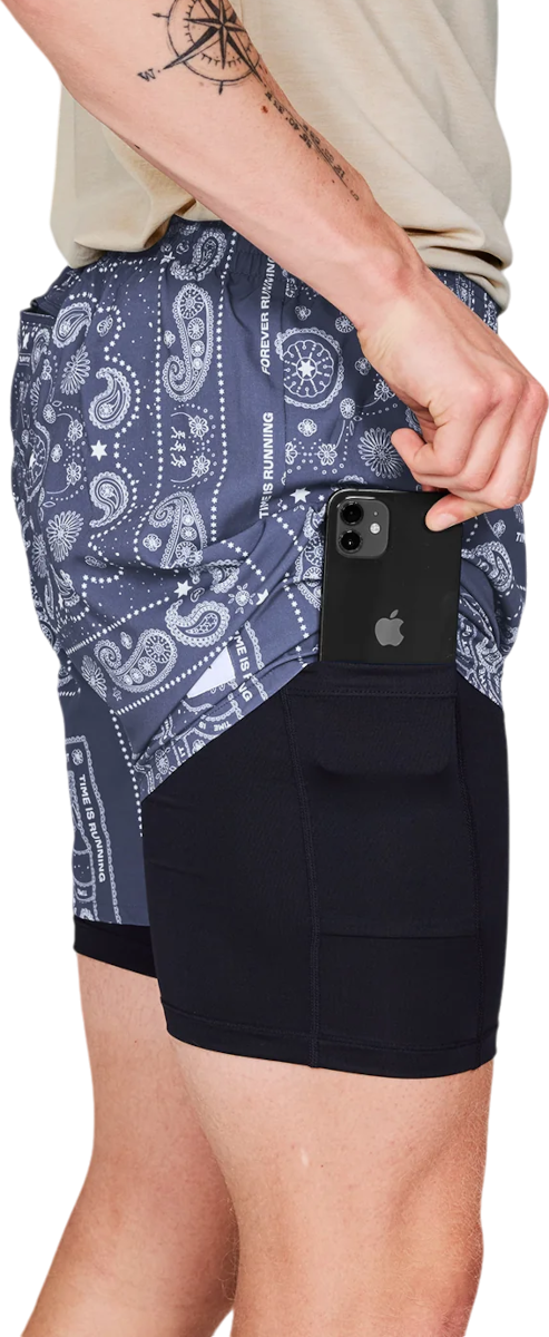 Šortky Saysky Saysky Paisley 2 In 1 5" Pace Shorts Navy | mmrsh03c1020, 1