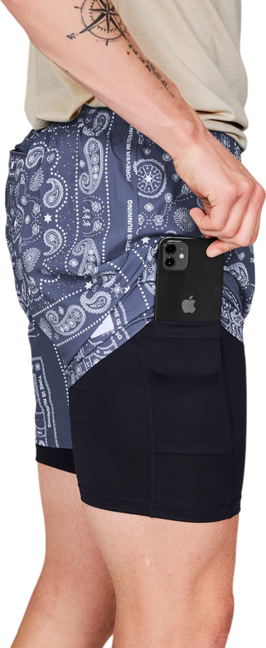 Šortky Saysky Saysky Paisley 2 In 1 5" Pace Shorts Navy | mmrsh03c1020, 1
