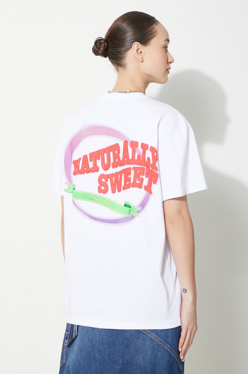 Tričko JW Anderson JW Anderson Naturally Sweet Anchor T-Shirt Biela | JT0220.PG0980.001, 0