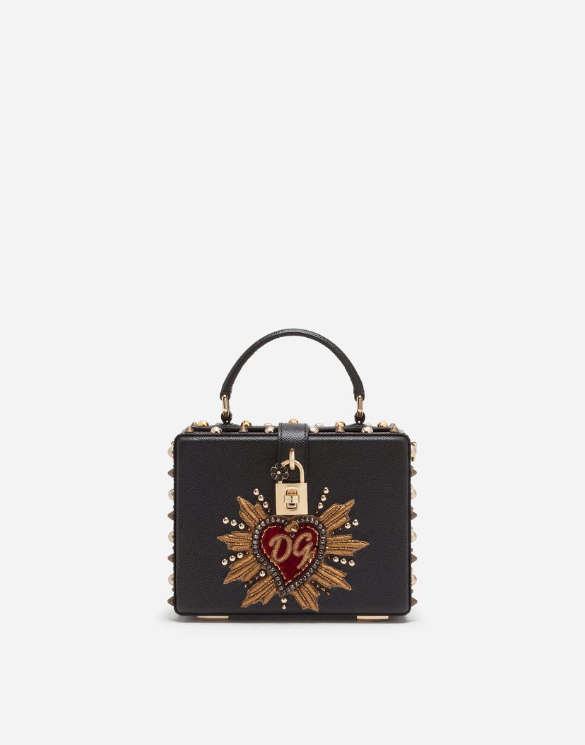Kabelka Dolce & Gabbana Dolce & Gabbana Dolce Box Bag With Patch Heart Čierna | BB5970AS11680999