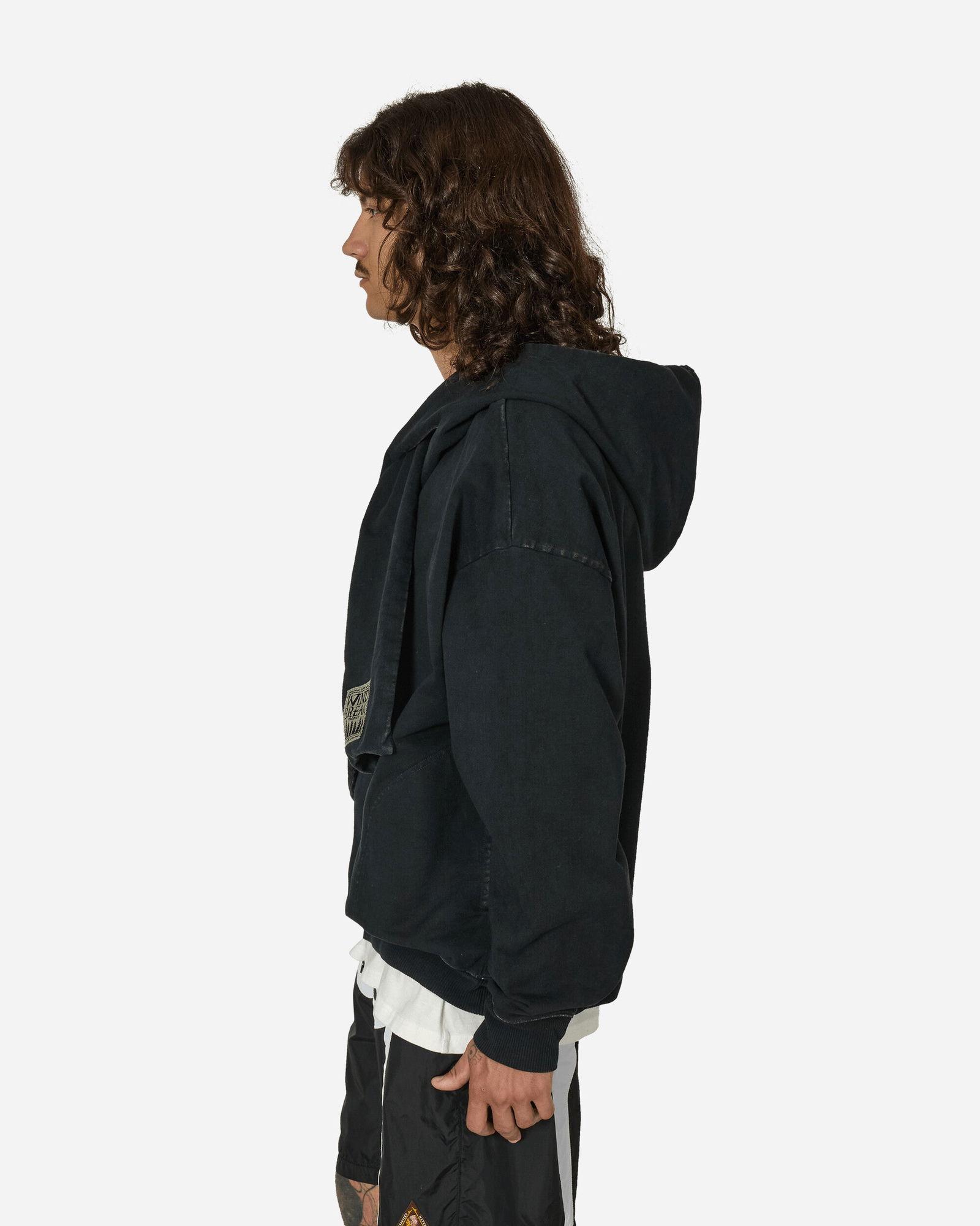Attached-Scarf Hoodie