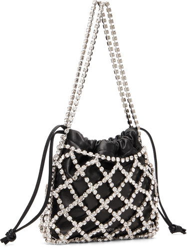 Kabelka Off-White Drawstring Pouch with Rhinestone Netting 'For Dinner' Čierna | OWNN188C99MET0011001, 2