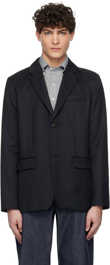 Bunda A.P.C. Single-Breasted Blazer Čierna | WOAPO-H03136, 0