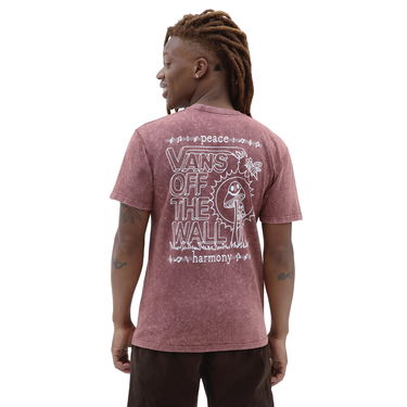 Tričko Vans Plant Harmony Acid Washed Tee Vínová | VN0000M2ALI1, 4