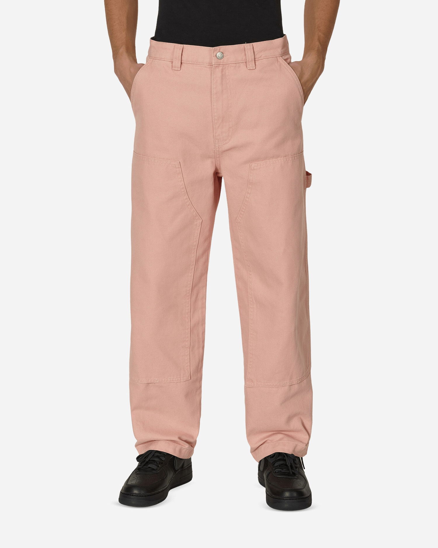 Nohavice Stüssy Canvas Work Pants Ružová | 116496 SALM, 0