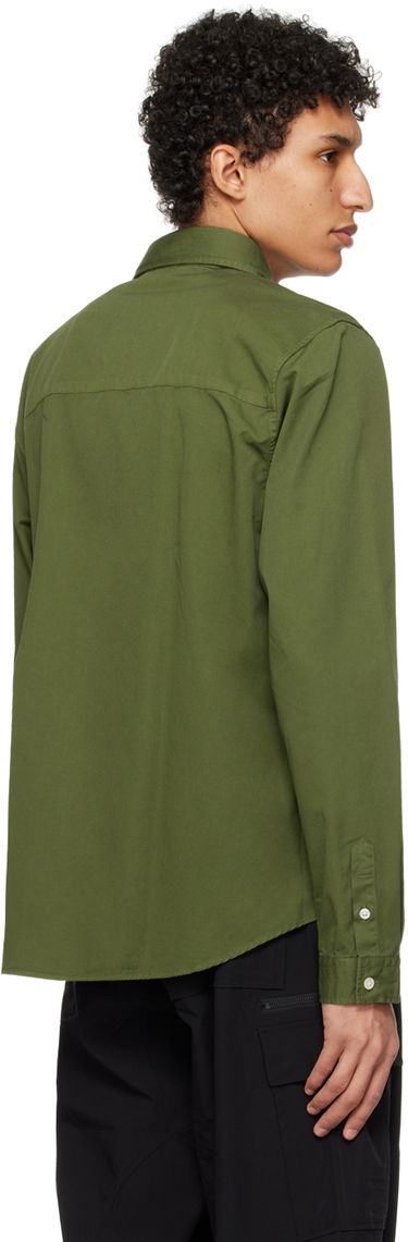Košeľa Han Kjøbenhavn Han Kjobenhavn Embroidered Pocket Shirt Zelené | M-133903, 2