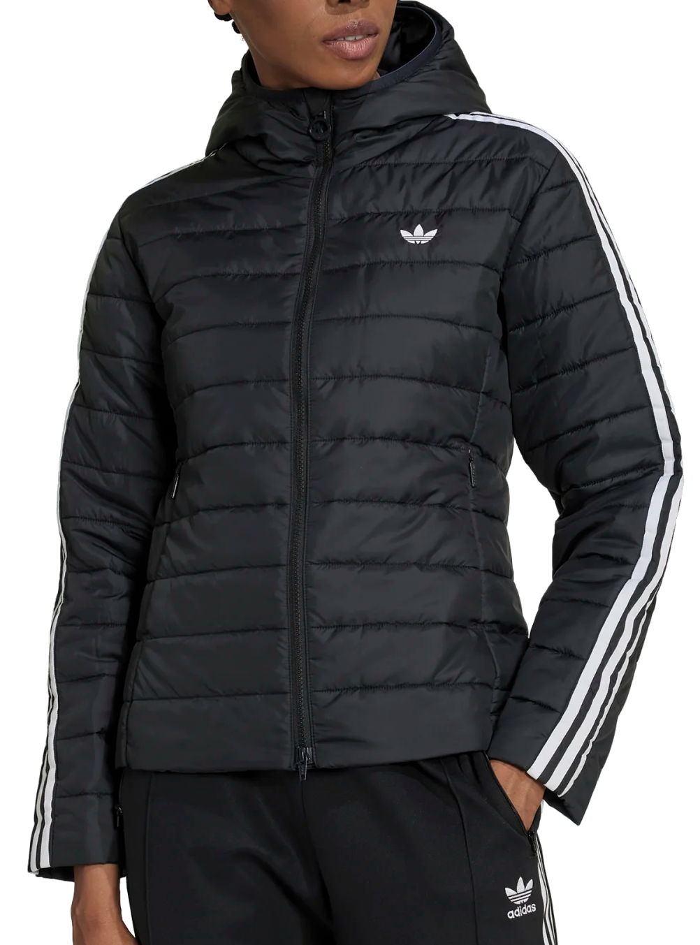 Bunda adidas Originals Hooded Premium Slim Čierna | hm2612, 0