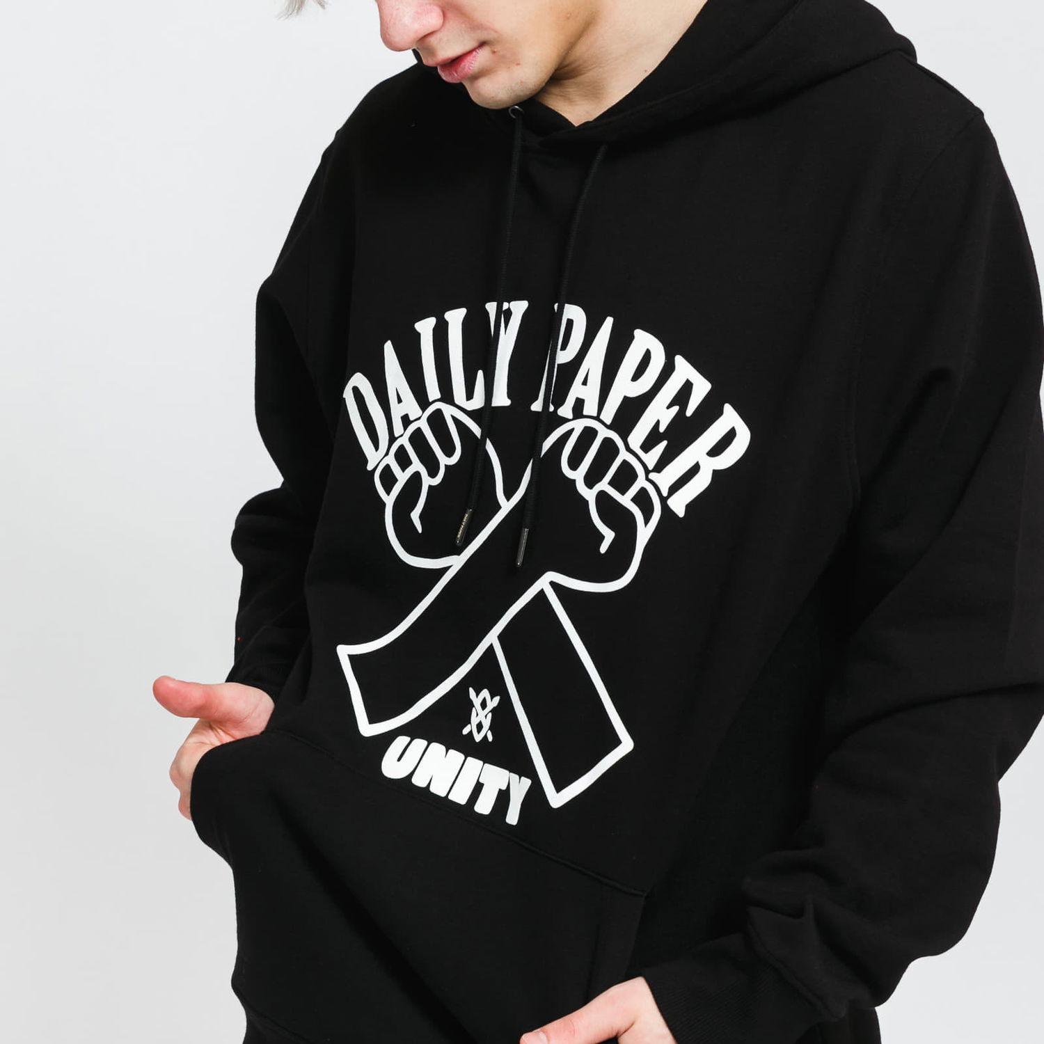 Mikina DAILY PAPER Milo Hoodie Čierna | 2211095, 1