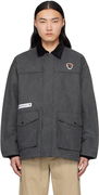 AAPE by A Bathing Ape Moonface Logo Reversible Utility Jacket