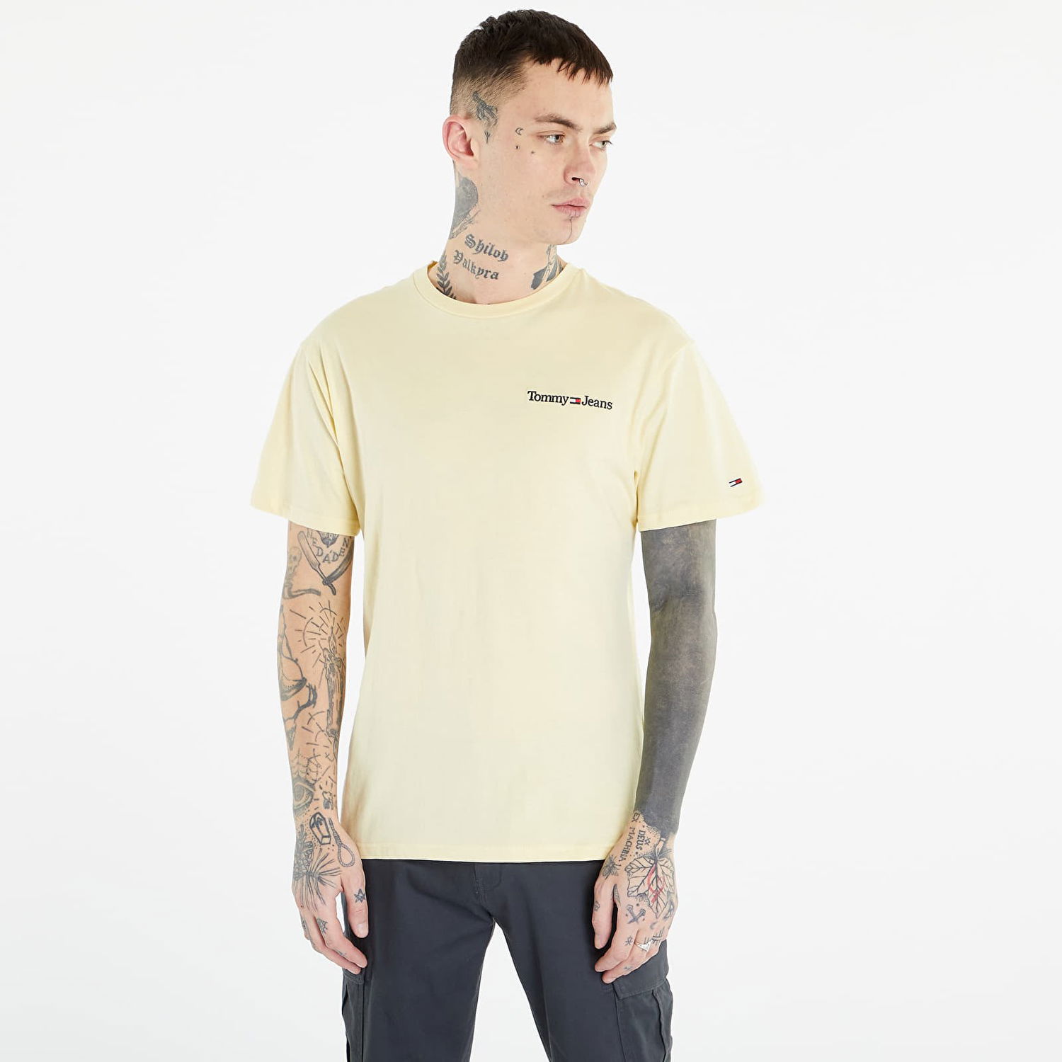 Tričko Tommy Hilfiger Classic Linear Tee Béžová | DM0DM15790 ZHO, 0