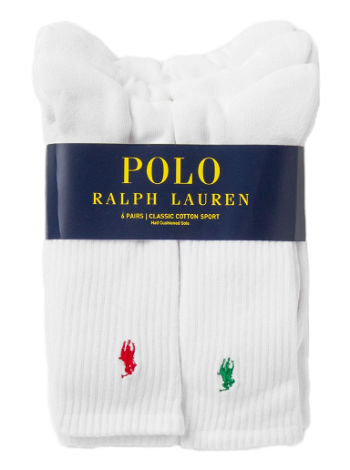 Polo by Ralph Lauren CREW SOCKS 6-PACK 3616411337450