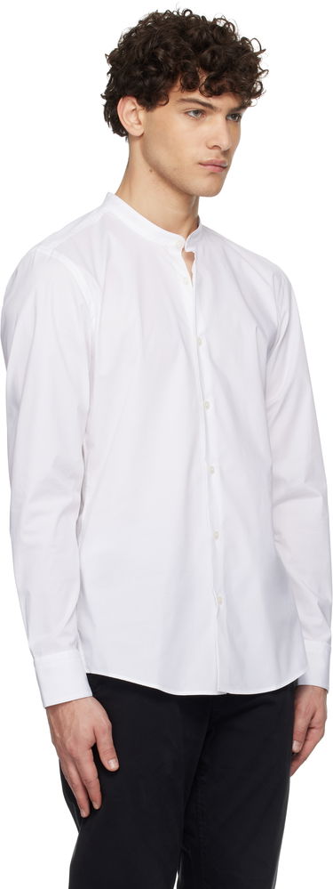 Košeľa BOSS Slim-Fit Band Collar Shirt Biela | 50532882, 1