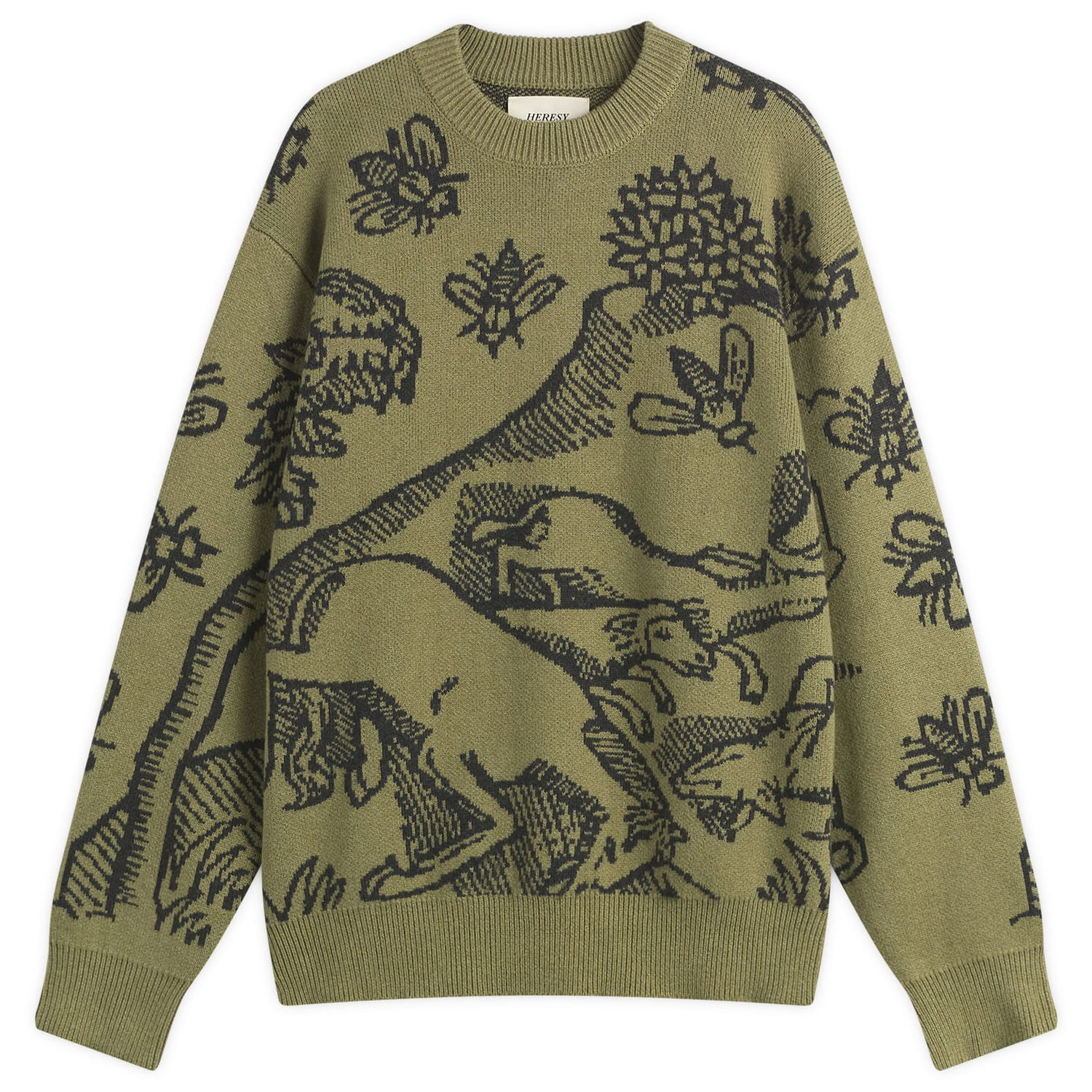 Sveter Heresy Plague Knit Sweater Zelené | HAW25-KW04, 0