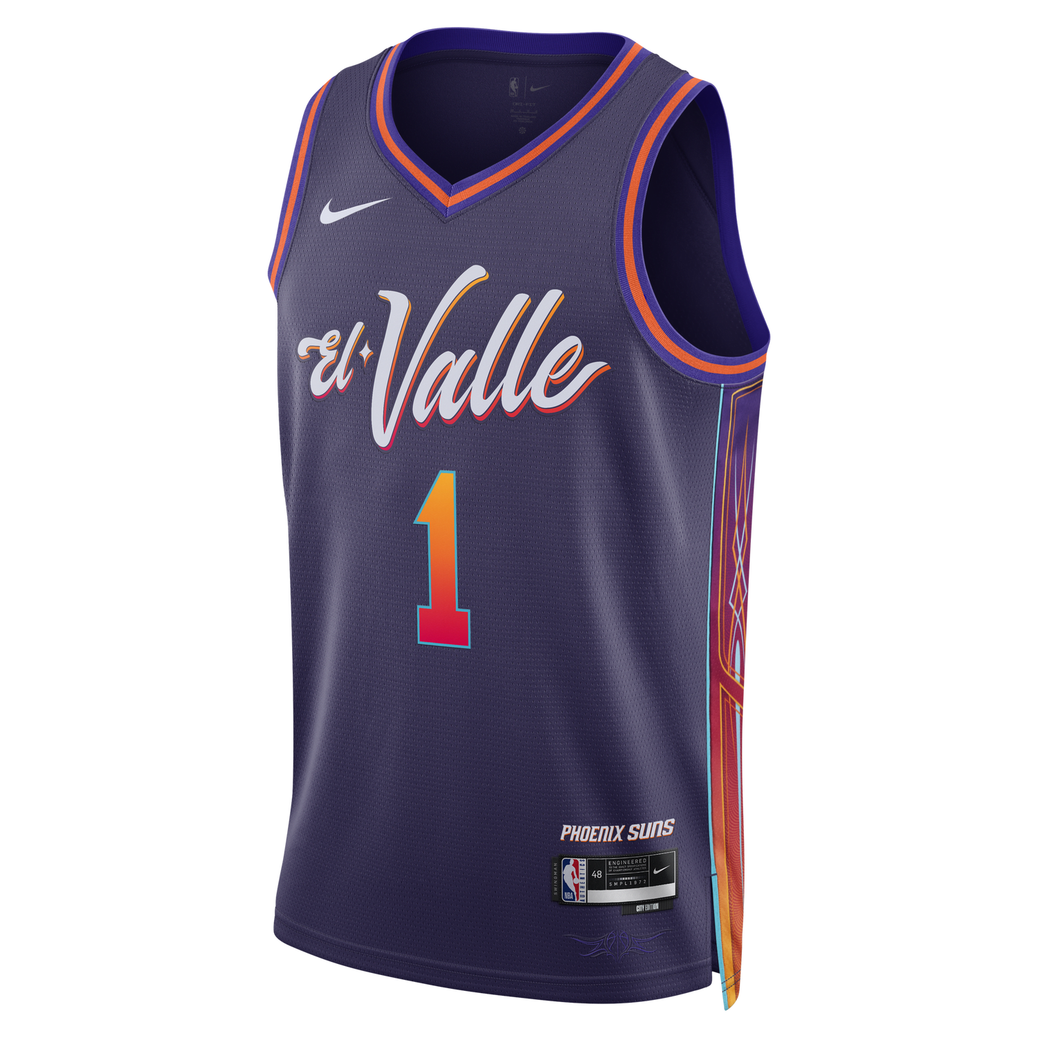 Dres Nike Dri-FIT NBA Swingman Devin Booker Phoenix Suns City Edition 2023/24 Jersey Fialová | DX8516-537, 1