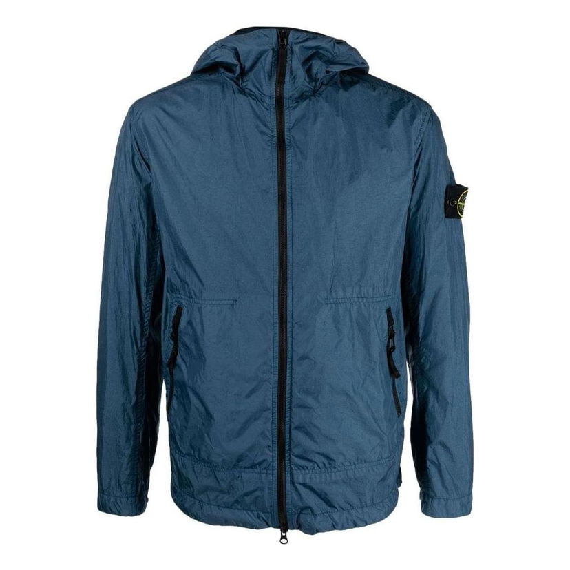 Vetrovka Stone Island Stone Island Crinkle Reps Light Hooded Jacket Modrá | 781540522-V0024