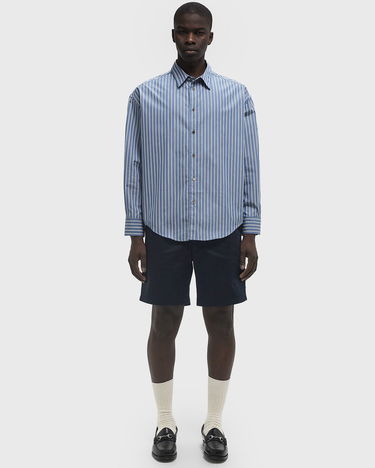 Košeľa AMI AMI Paris Boxy Fit Striped Longsleeve Shirt Modrá | HSH191.CO0108-4505, 1