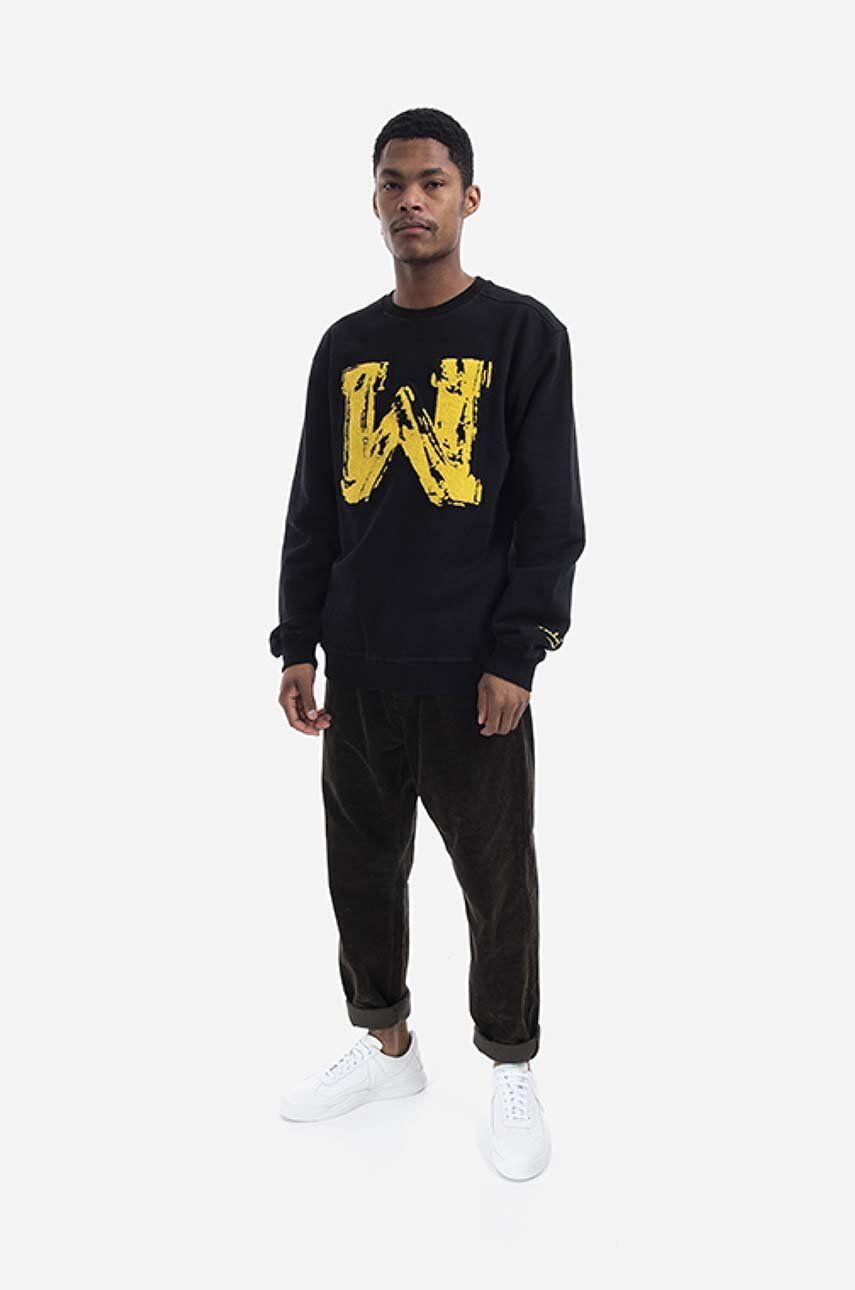 Mikina Maharishi Sweatshirt Chanile W Embroidery 9645 With Print Čierna | 9645.BLACK, 1