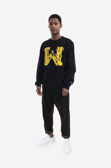 Mikina Maharishi Sweatshirt Chanile W Embroidery 9645 With Print Čierna | 9645.BLACK, 1