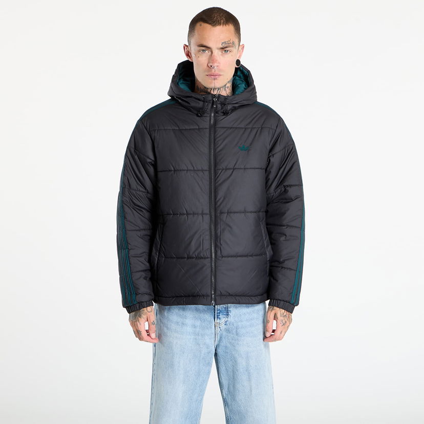 Prešívaná bunda adidas Originals Adicolor Reversible Puffer Jacket Čierna | JX6447