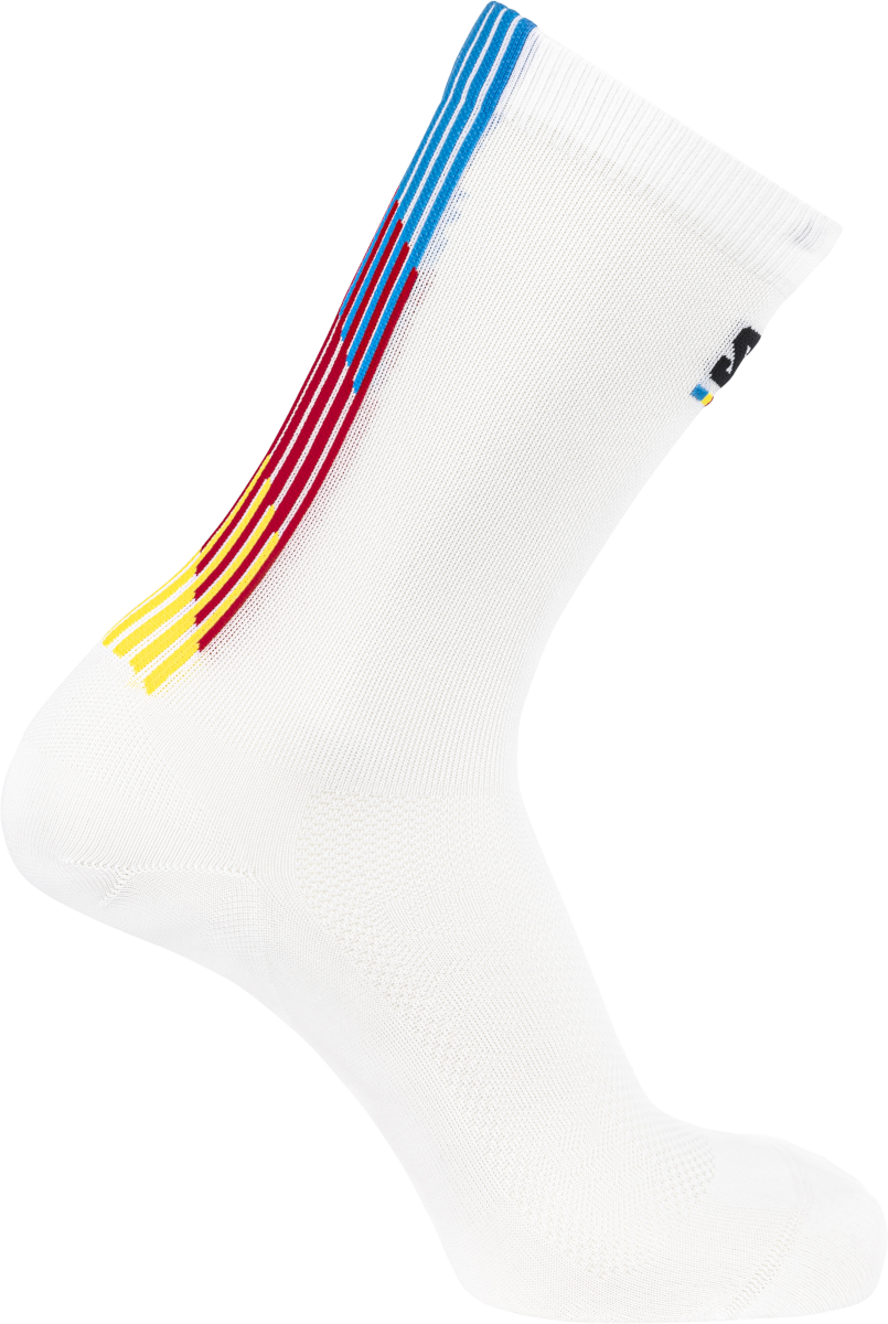 Ponožky Salomon Salomon PULSE RACE FLAG CREW Socks Biela | lc2625-300, 0
